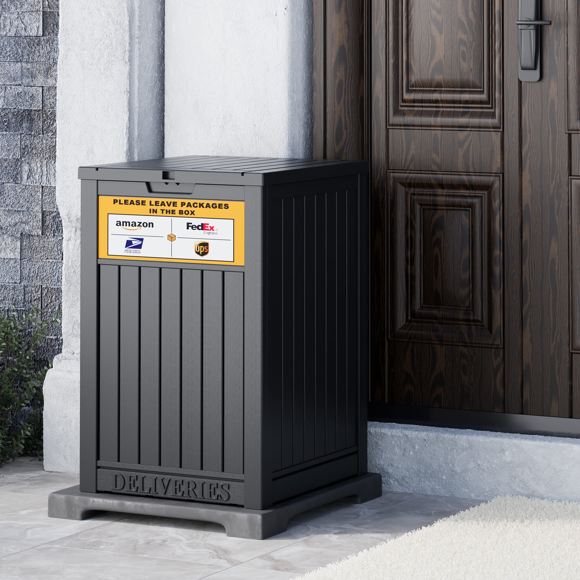 48-Gallon Resin Deck Box with Closed Lid