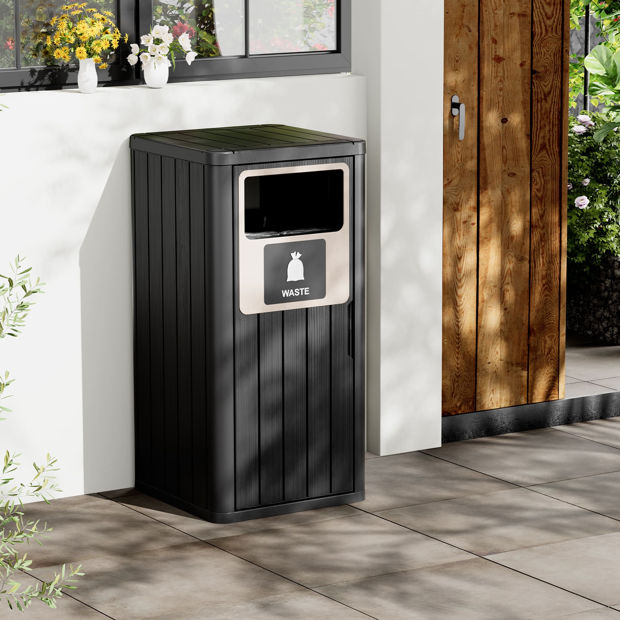22 Gallon Large Capacity Kitchen Outdoor Trash Can