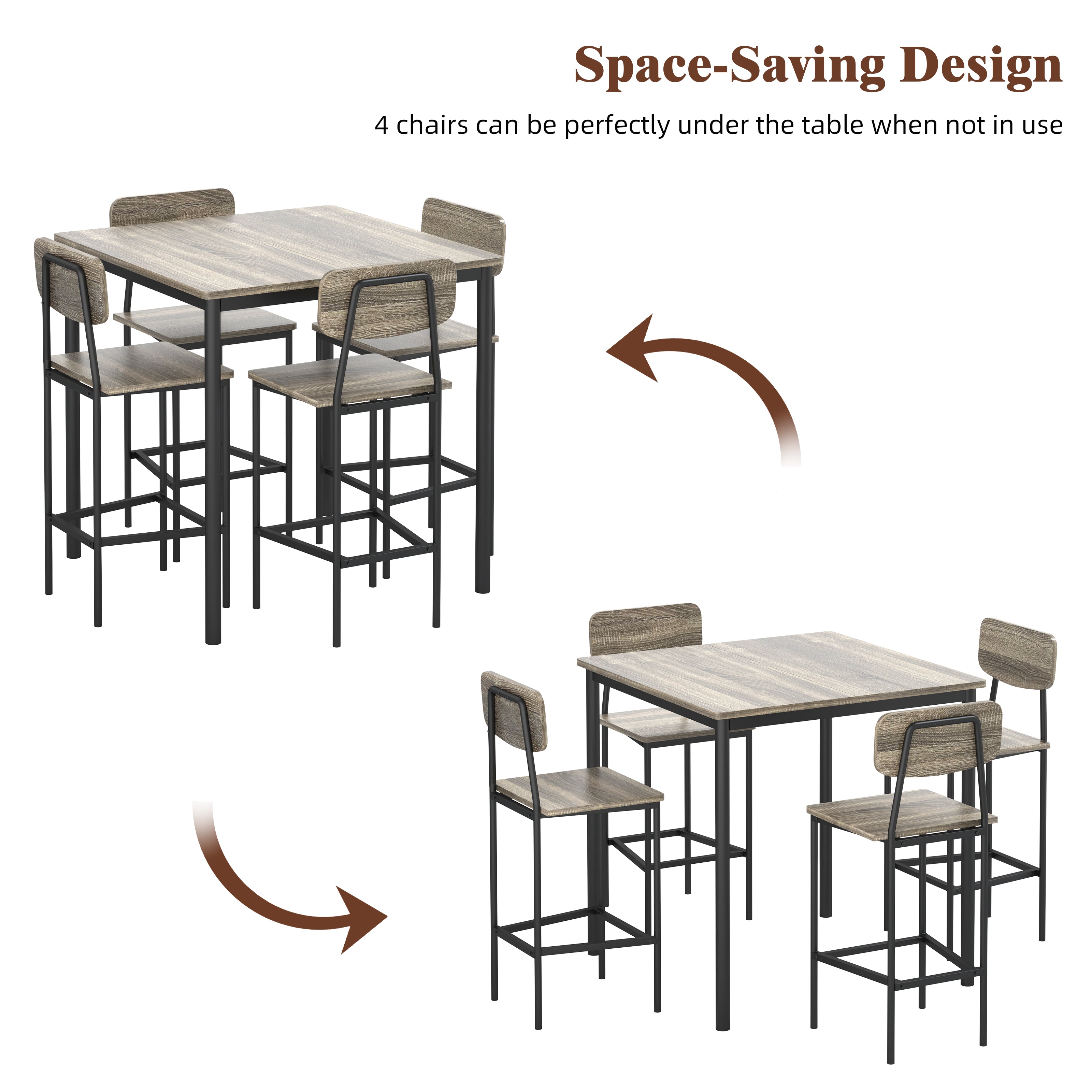 LHBcraft Dining Table Set for 4