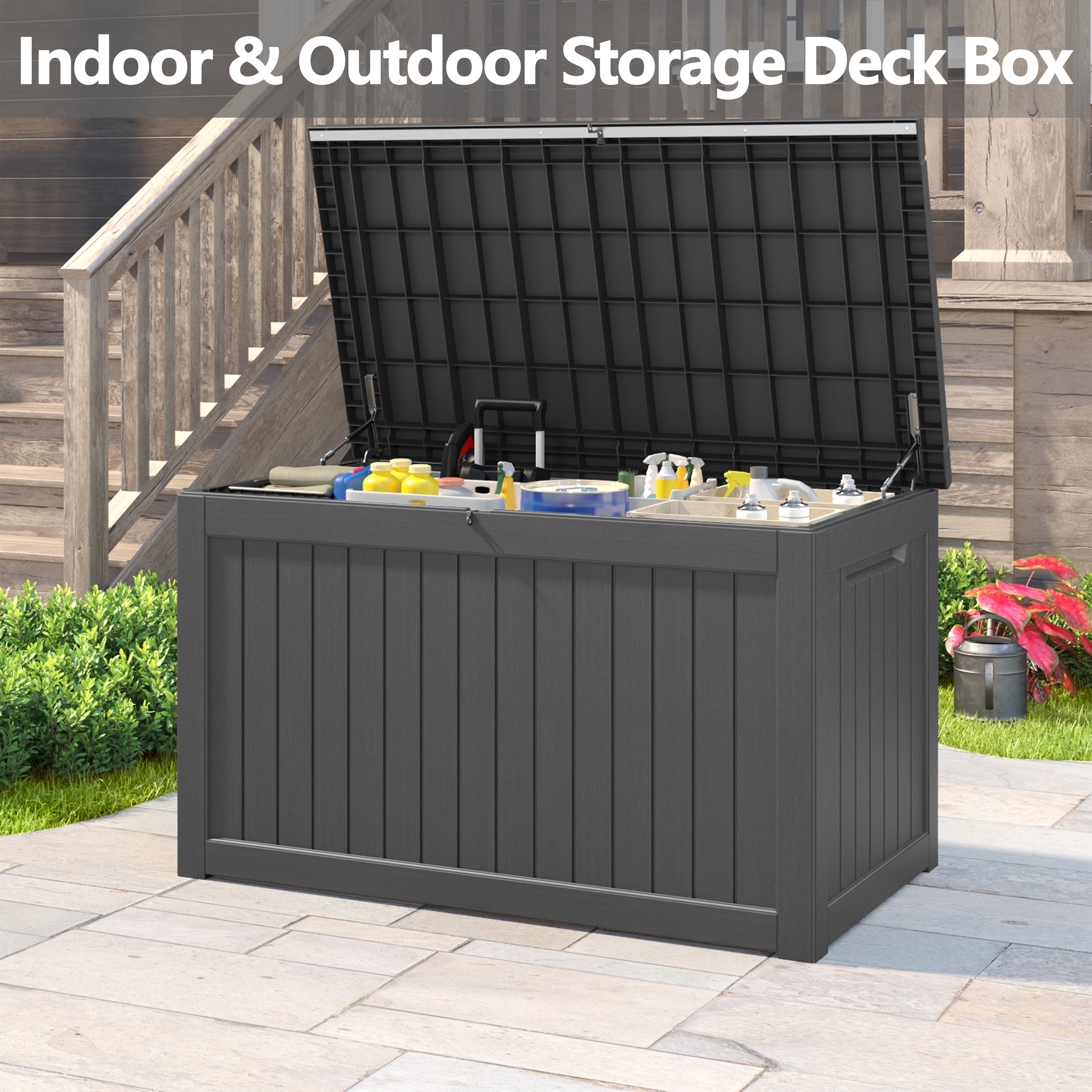 LHBcraft 180 Gallon Outdoor Storage Box