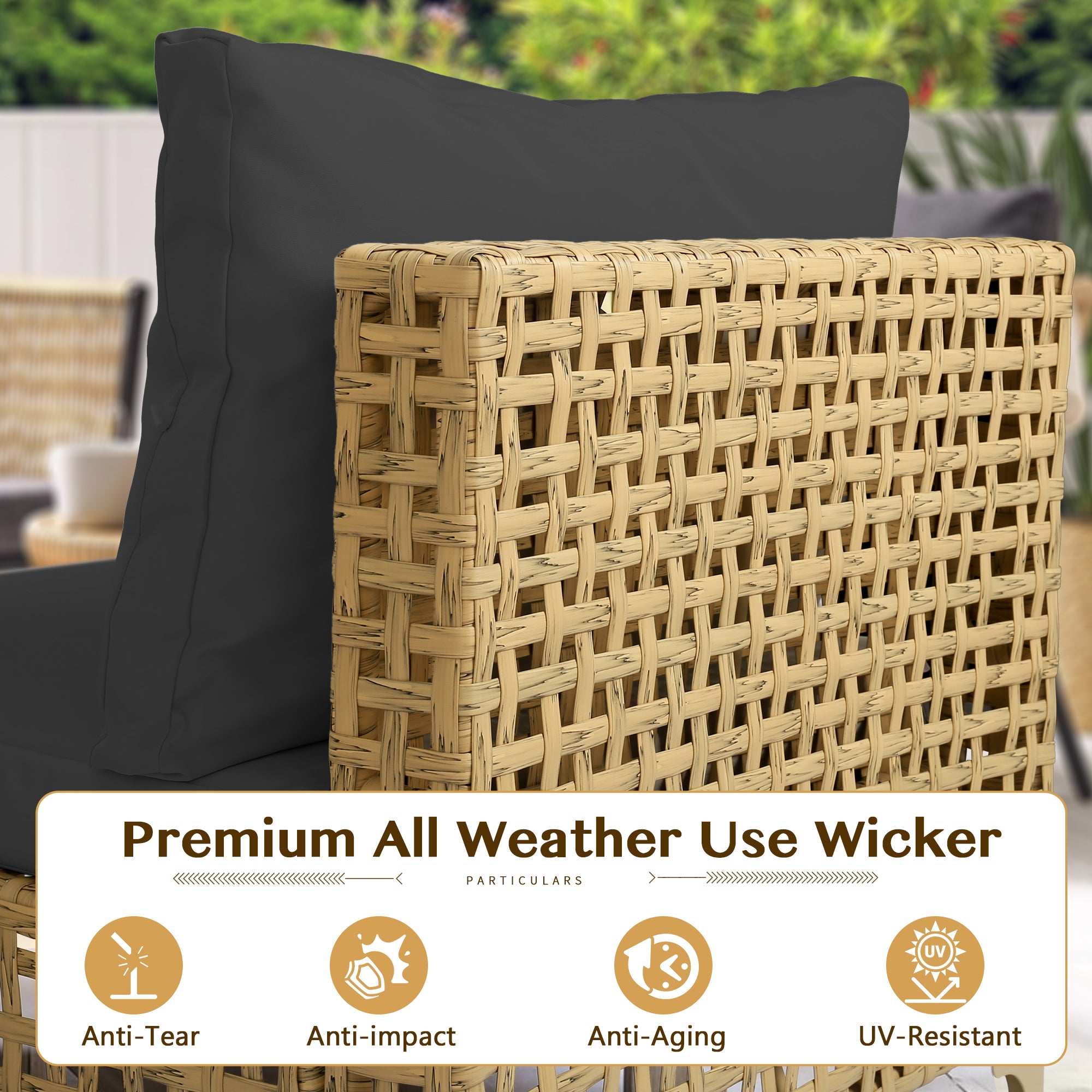 7-Piece Wicker Patio Furniture Set