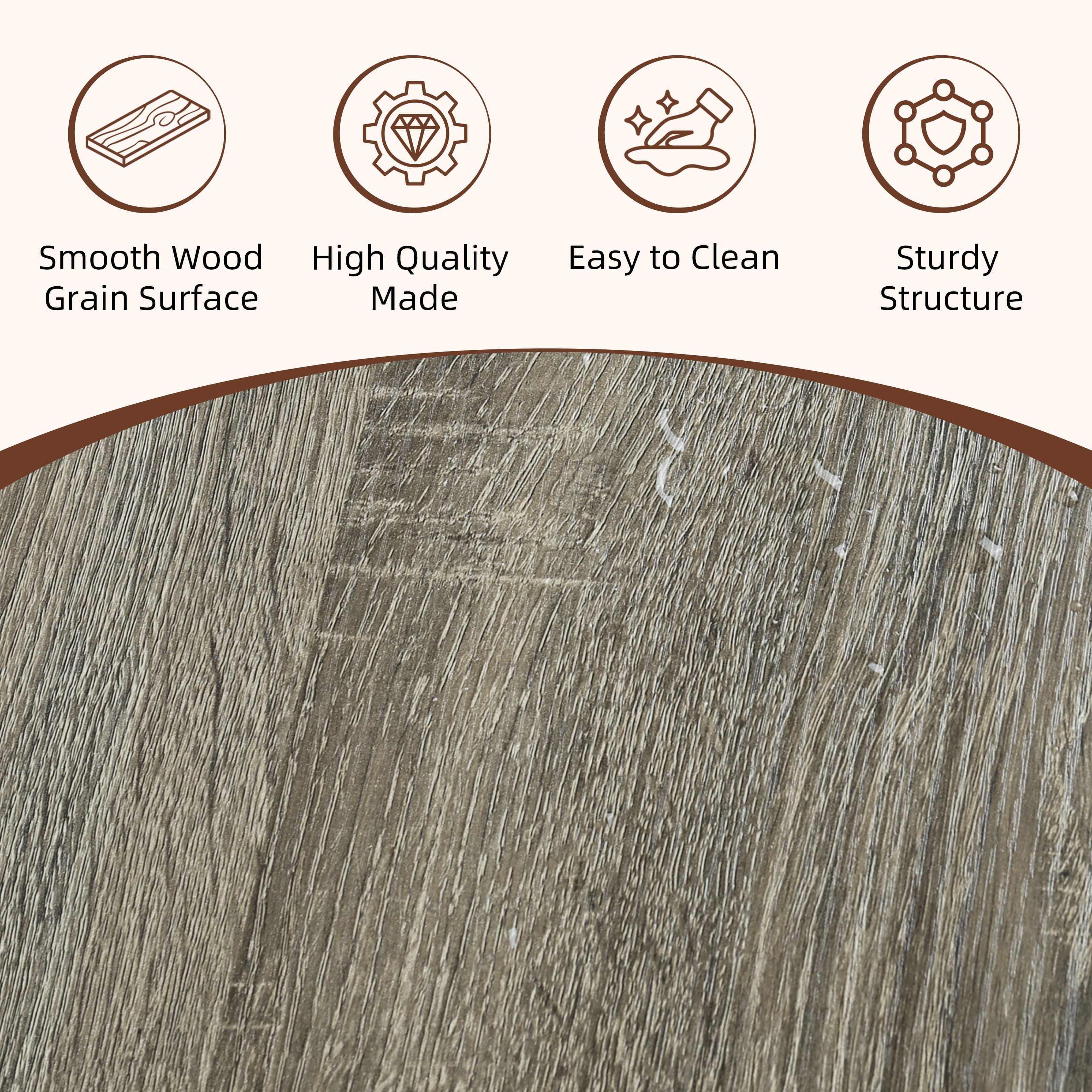 Industrial-style dining table set with ergonomic bar stools