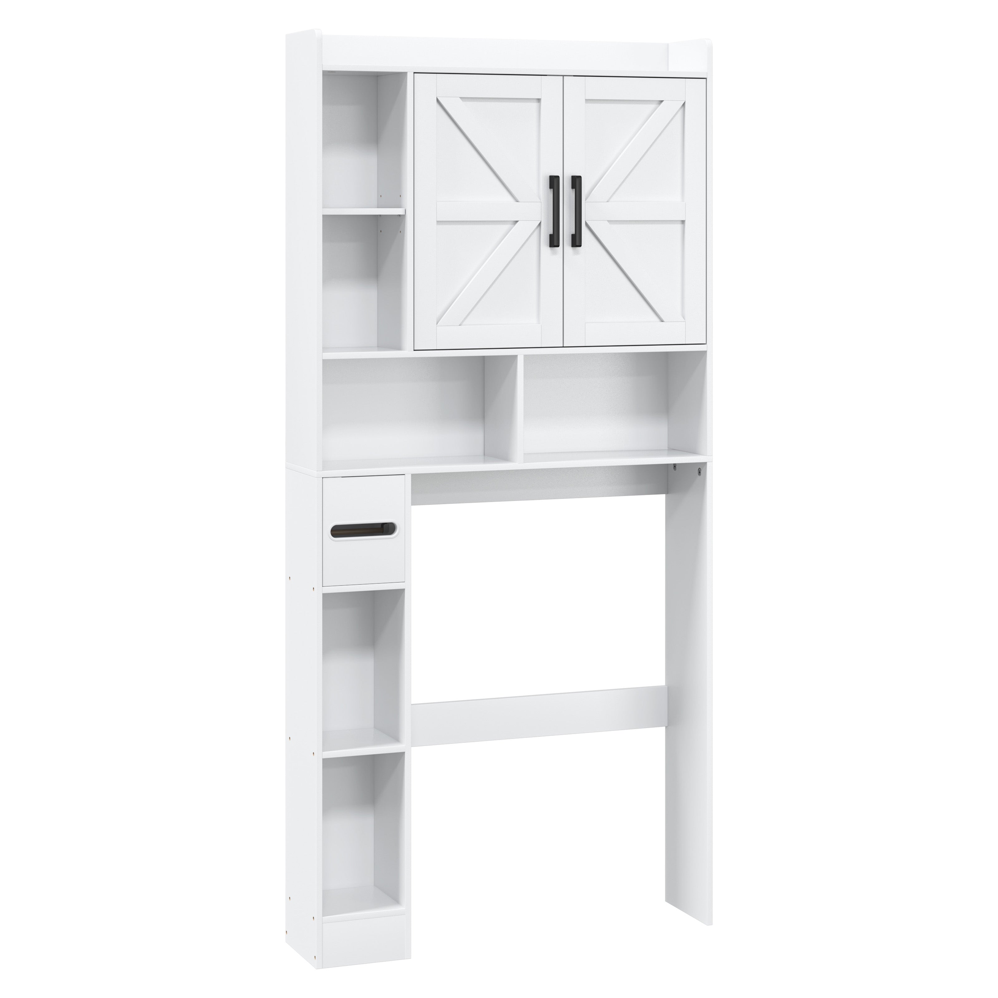 67.7'' H Freestanding Over the Toilet Storage, Bathroom Storage Cabinet