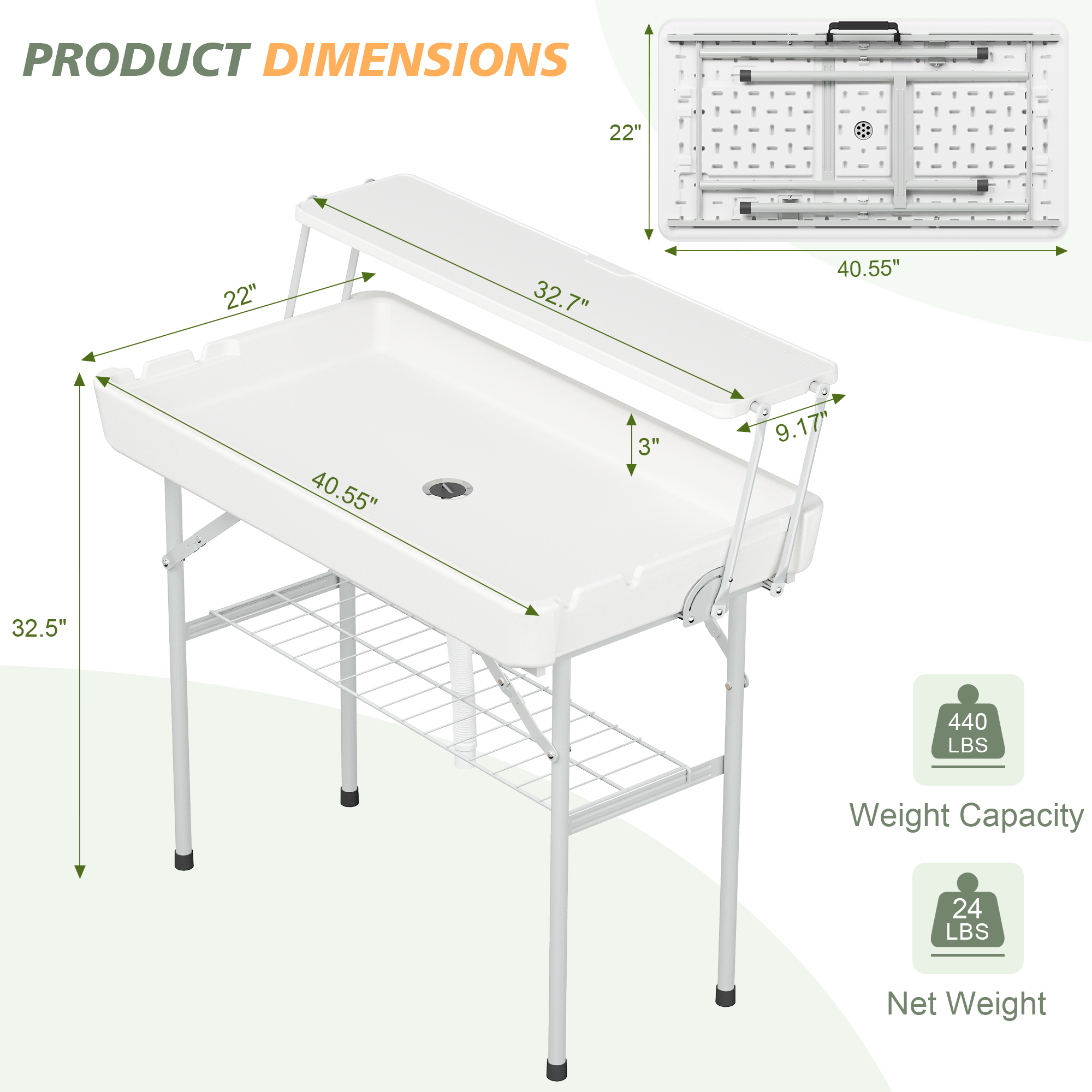 Ice Cooler Folding Table