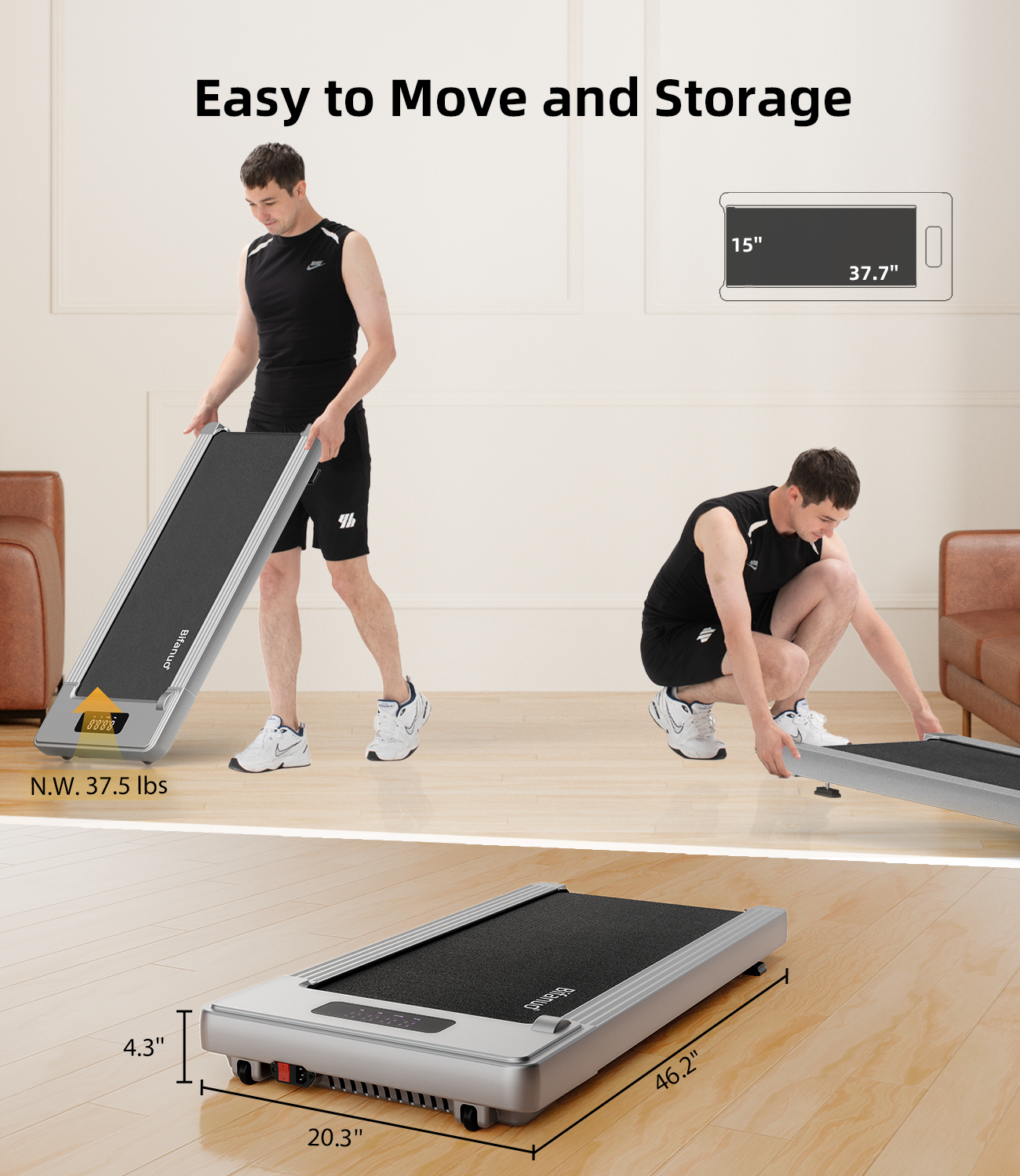 2.25HP Under Desk Treadmill