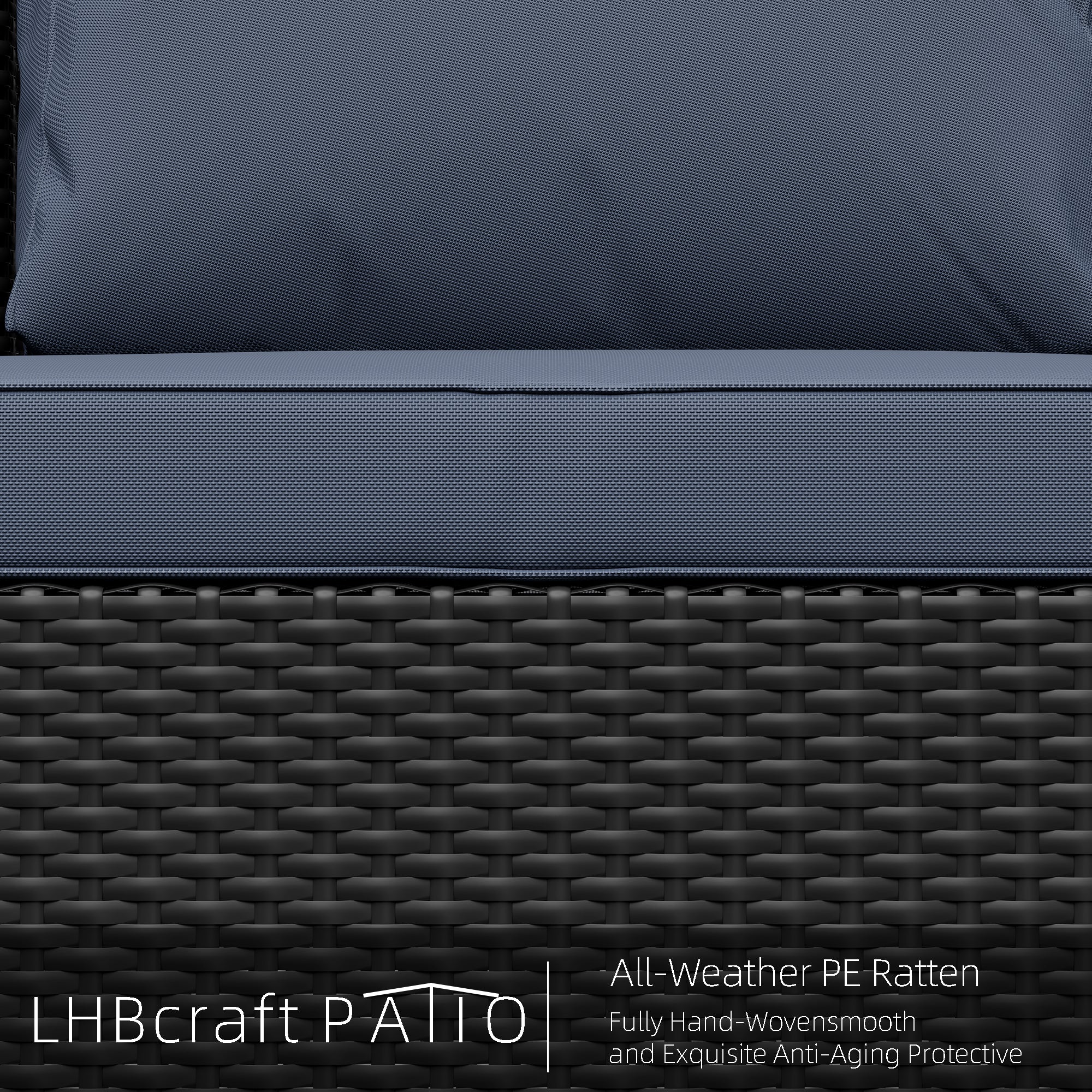 LHBcraft 7-Pics Outdoor Seating Group with Cushions