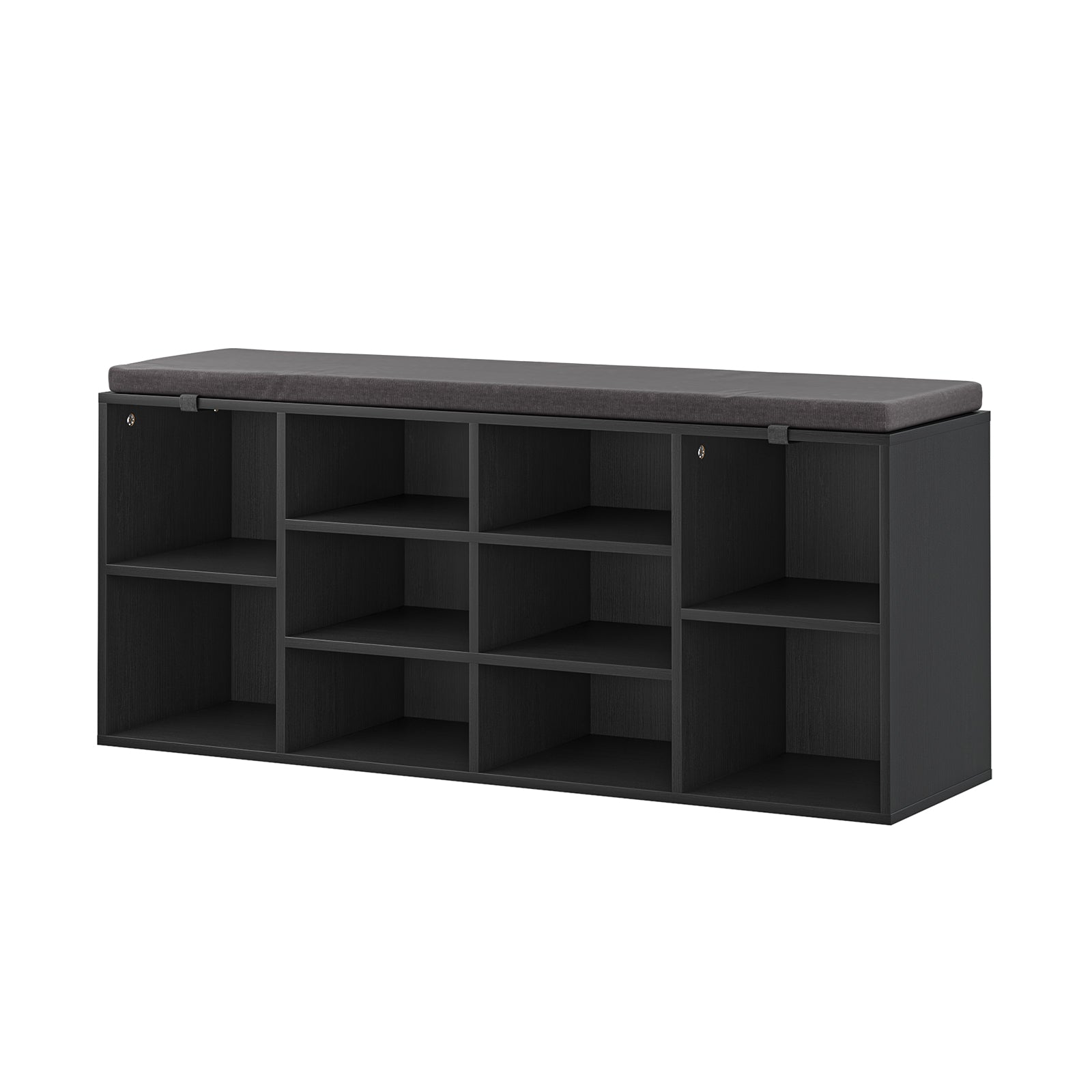 LHBcraft Shoe Storage Bench with 10 Cubbies