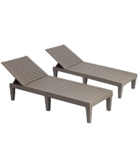 2 Pieces Chaise Lounge Chair Set