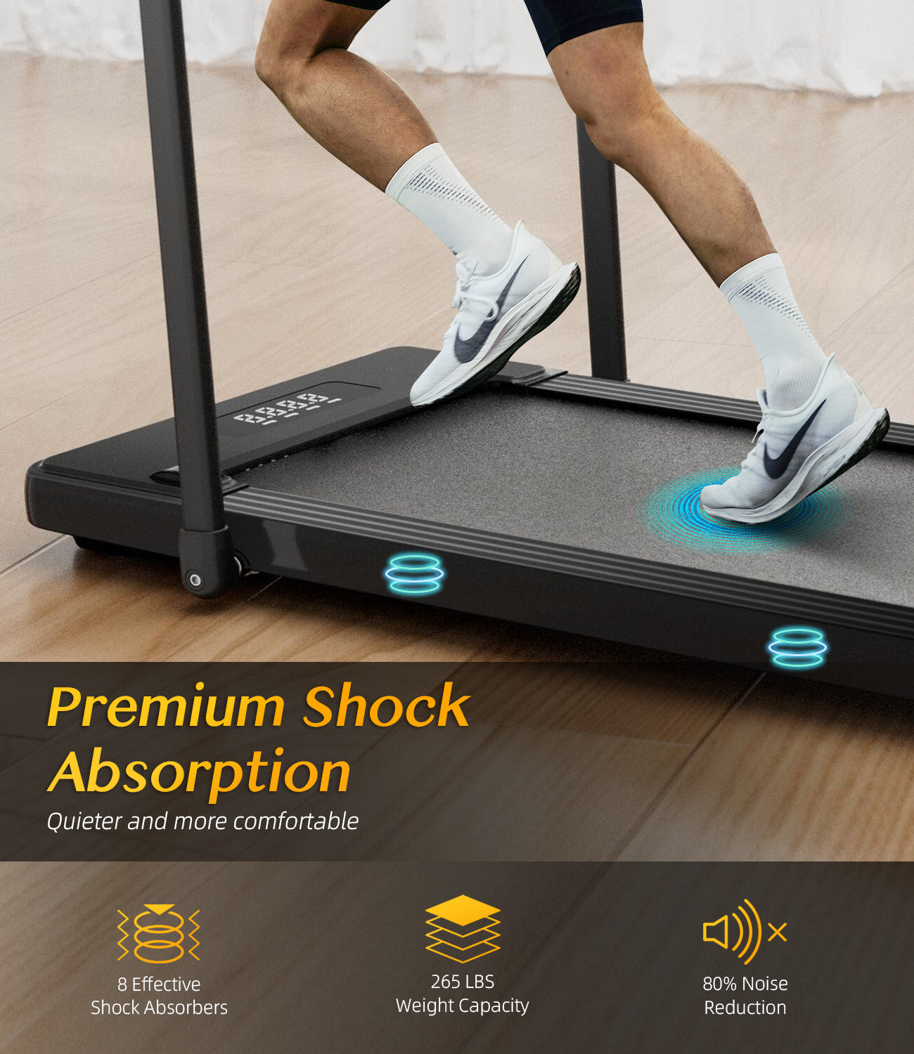 2-in-1 Folding Treadmill