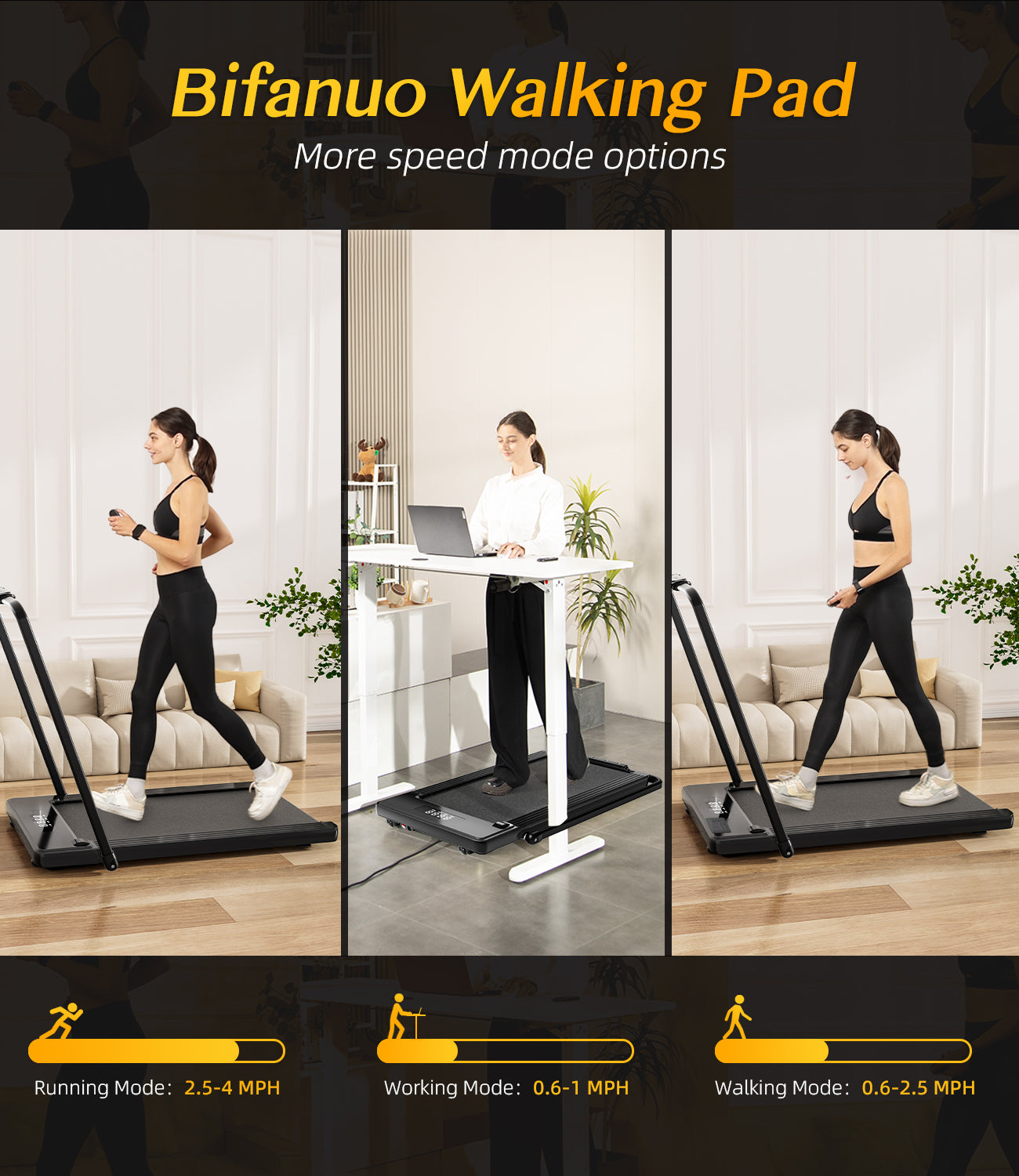 2-in-1 Folding Treadmill