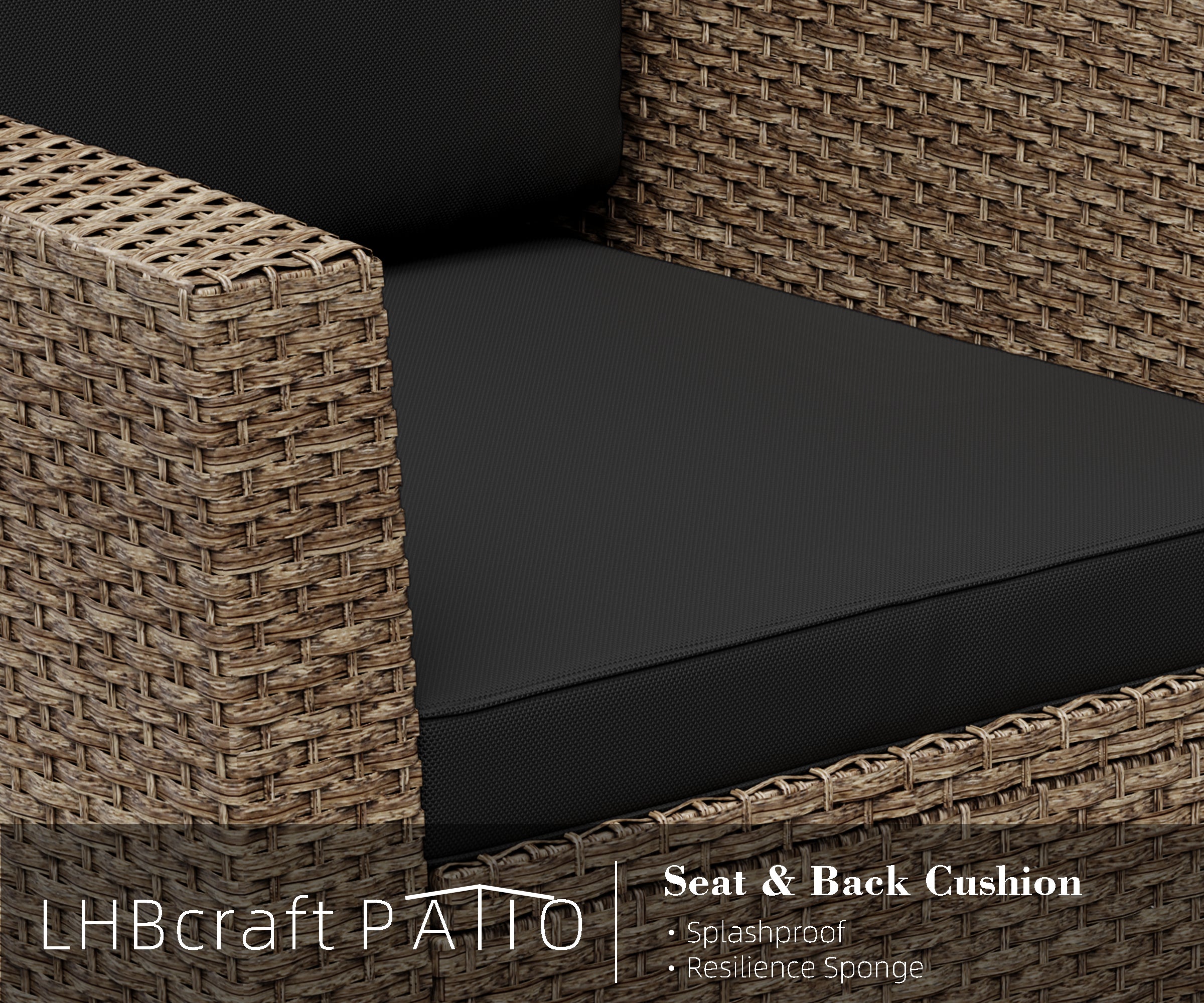 LHBcraft 4 Pieces Patio Furniture Set