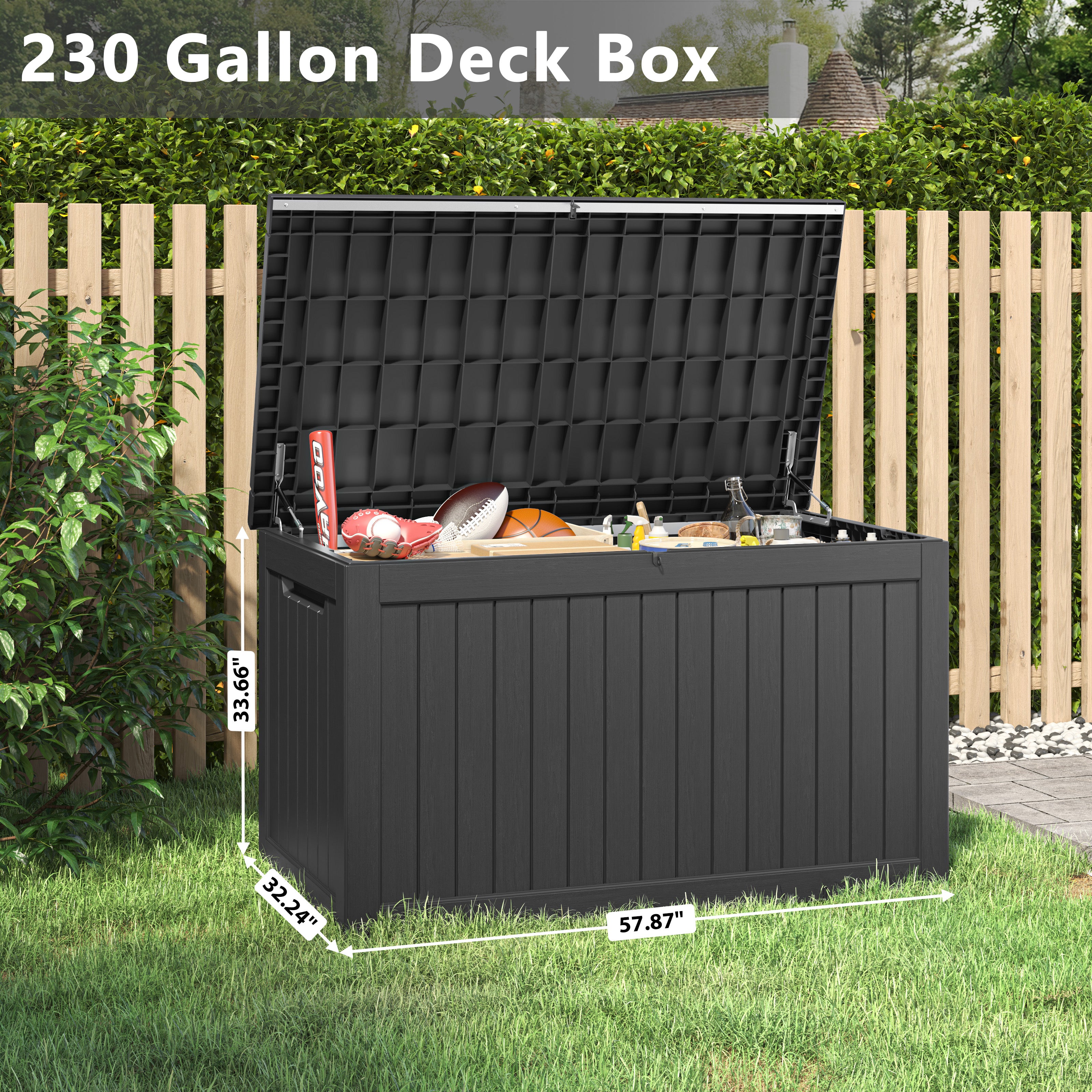 LHBcraft 180 Gallon Outdoor Storage Box