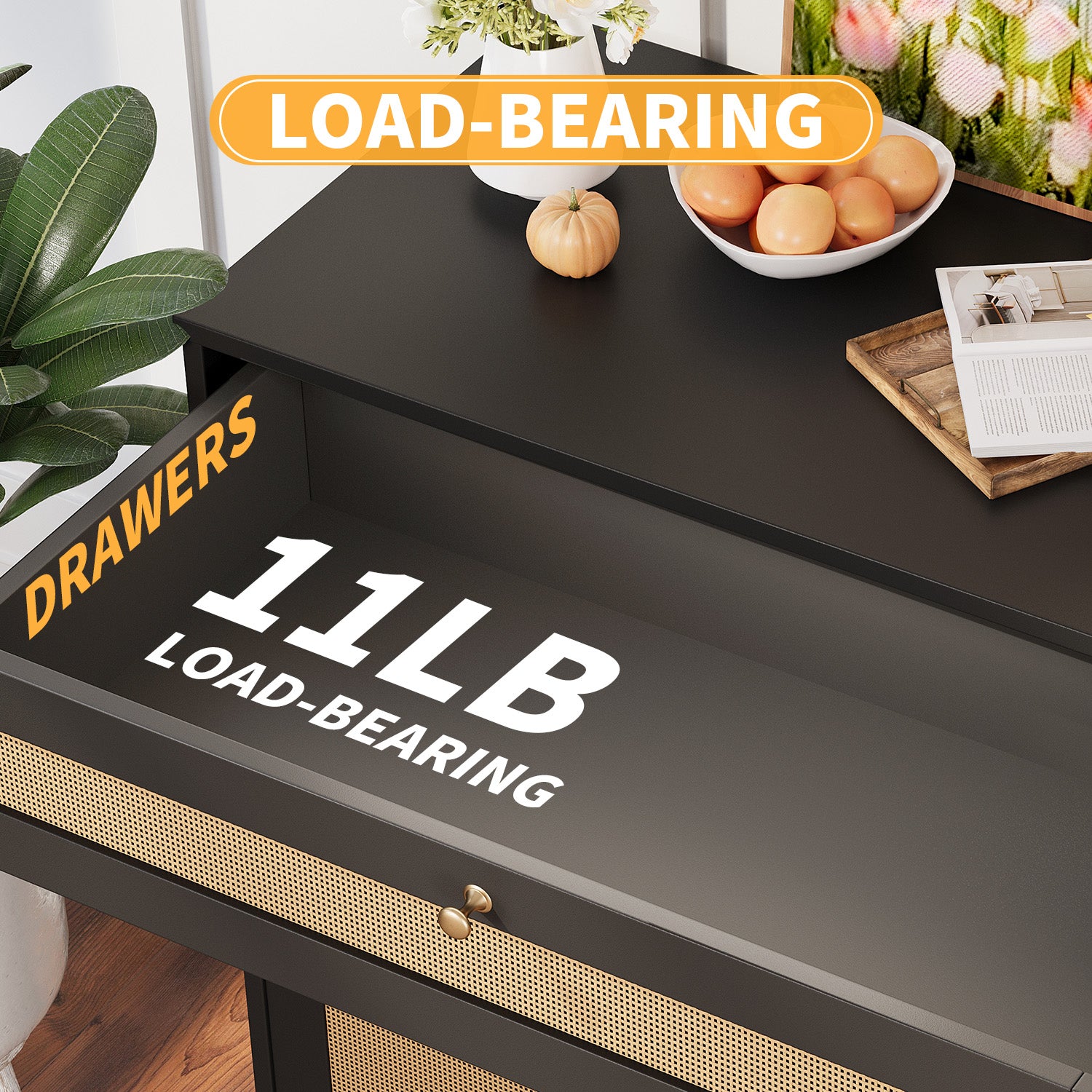 LHBcraft Sturdy Storage Unit with Adjustable Shelf