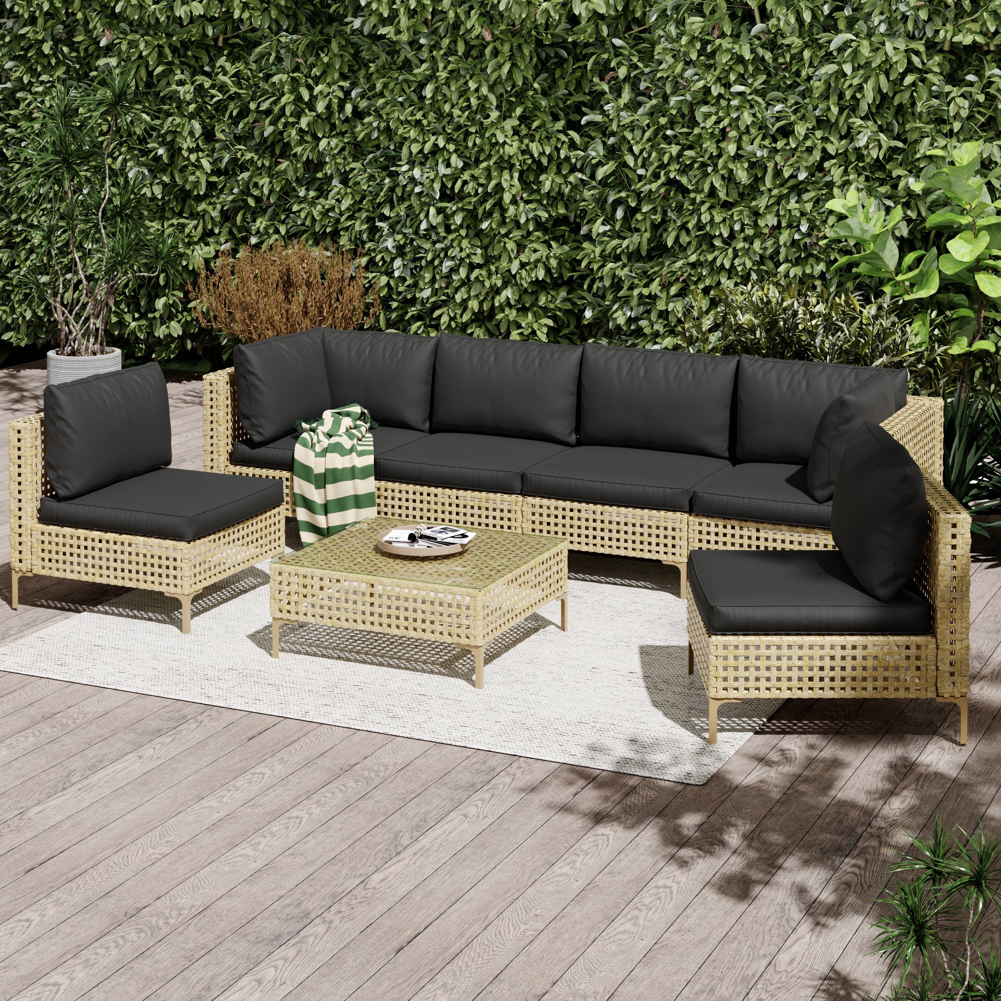 7-Piece Wicker Patio Furniture Set